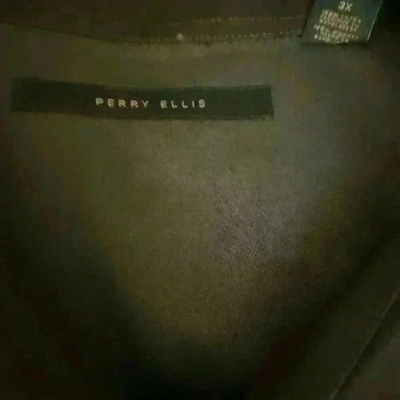 Men’s Perry Ellis 2 tone blue button down shirt sz 3x . Like New - Picture 2 of 5